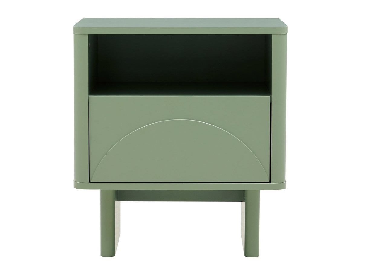 Ella Nightstand in Sage Green by Manhattan Comfort at Eve Furniture