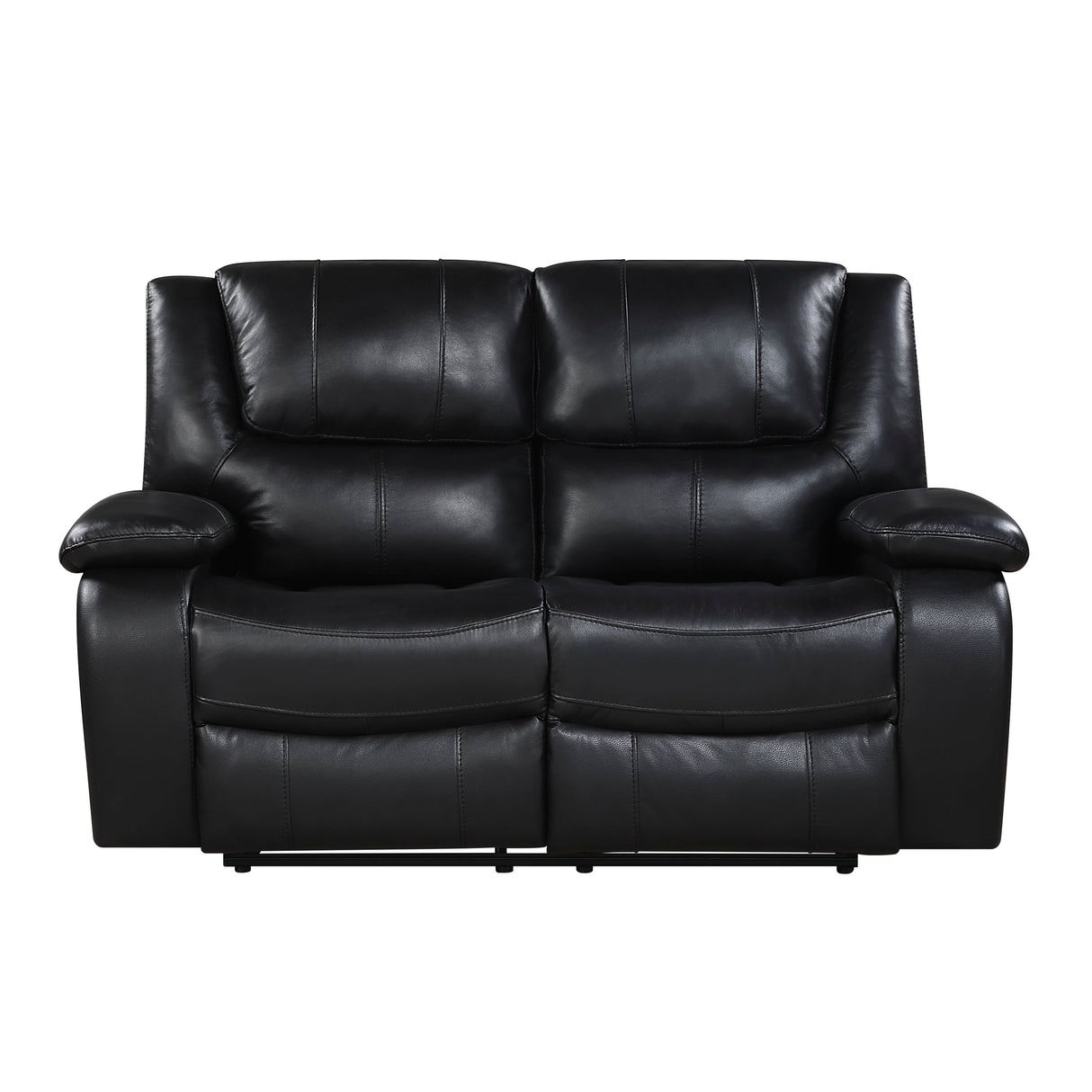 Ellicott Black Double Reclining Love Seat
