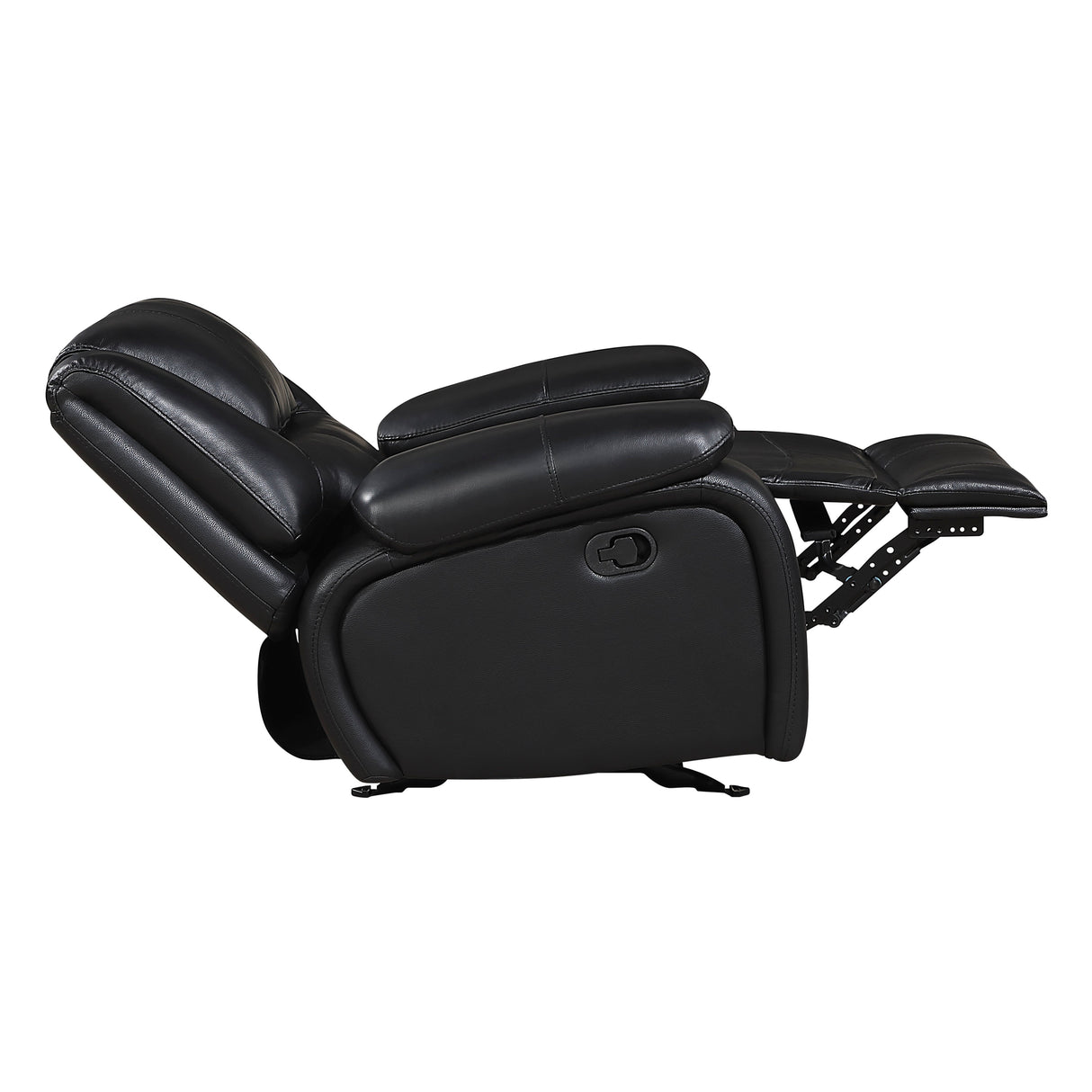 Ellicott Black Glider Reclining Chair