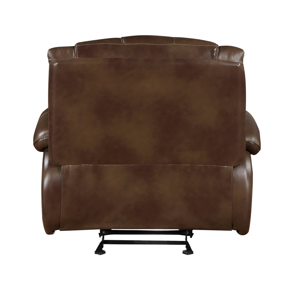 Ellicott Brown Leather Glider Reclining Chair by Homelegance at Eve Furniture
