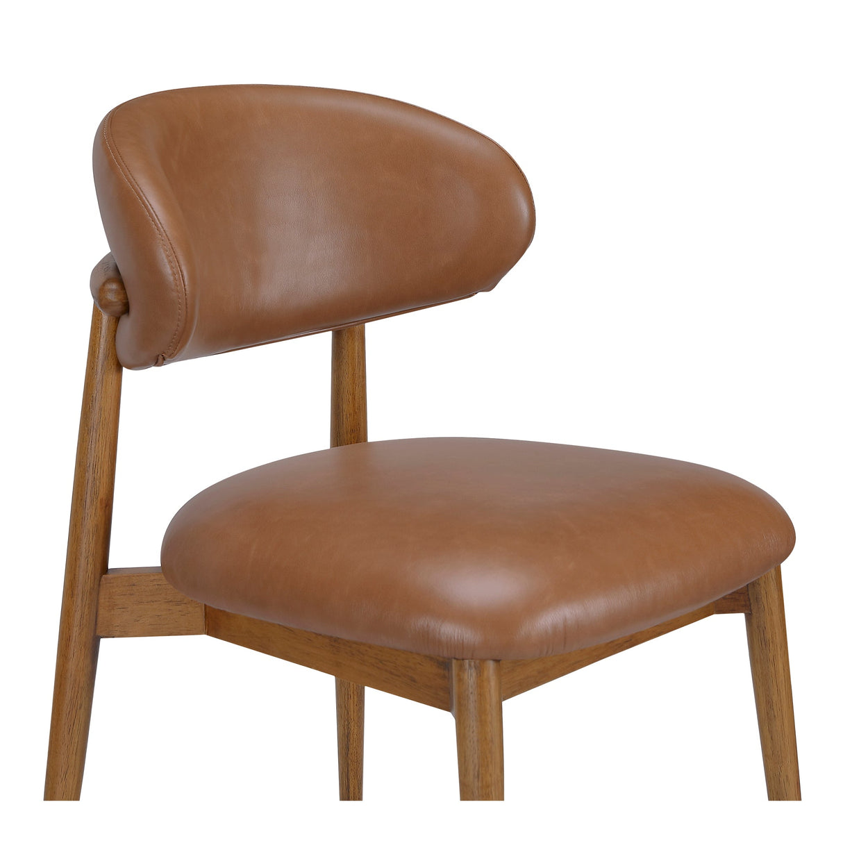 Ellie Brown Leather Dining Chair by MOES at Eve Furniture