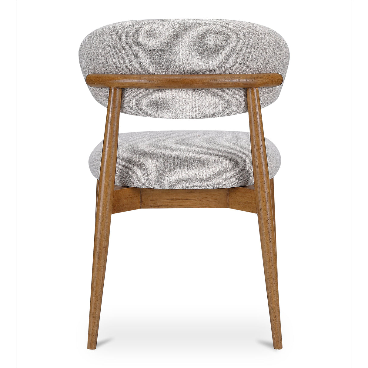 Ellie Oatmeal/Brown Dining Chair by MOES at Eve Furniture