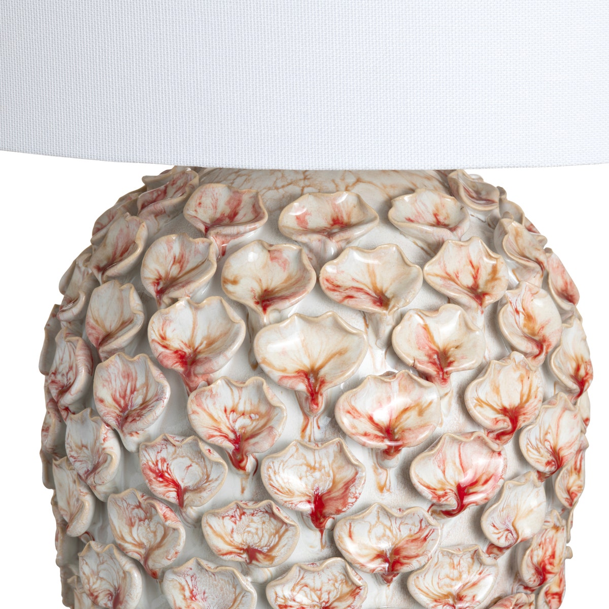 Ellis Blush/Cream Table Lamp by Crestview at Eve Furniture