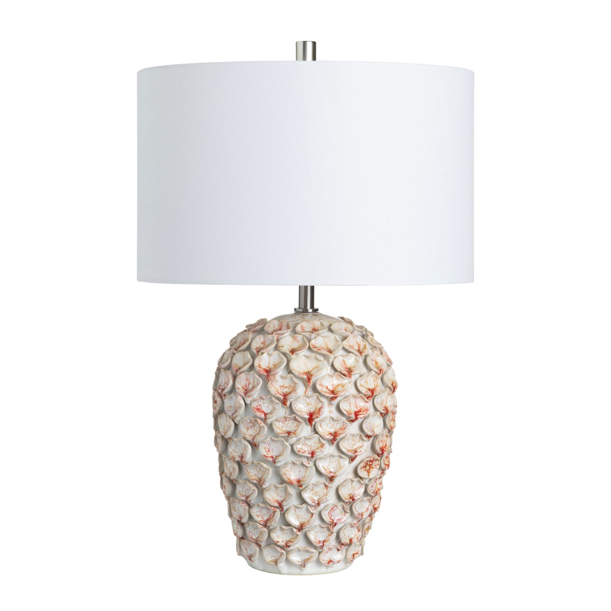 Ellis Blush/Cream Table Lamp by Crestview at Eve Furniture
