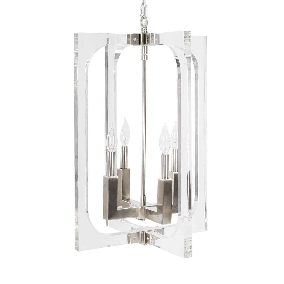 Ellison Clear/Nickel Chandelier by Classic Home at Eve Furniture