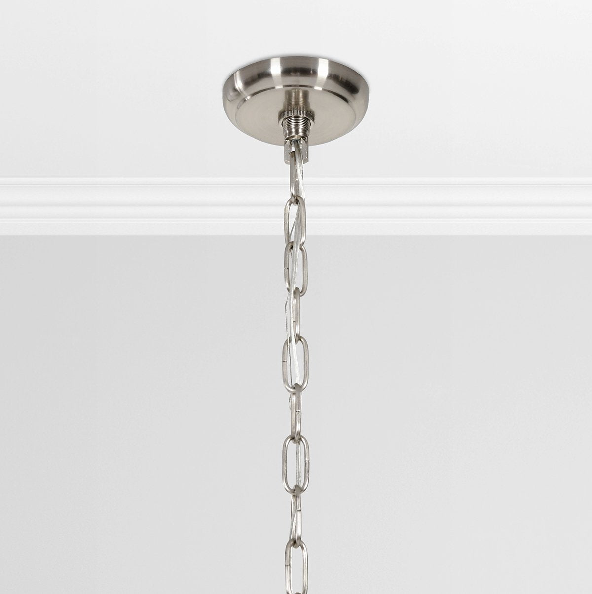 Ellison Clear/Nickel Chandelier by Classic Home at Eve Furniture
