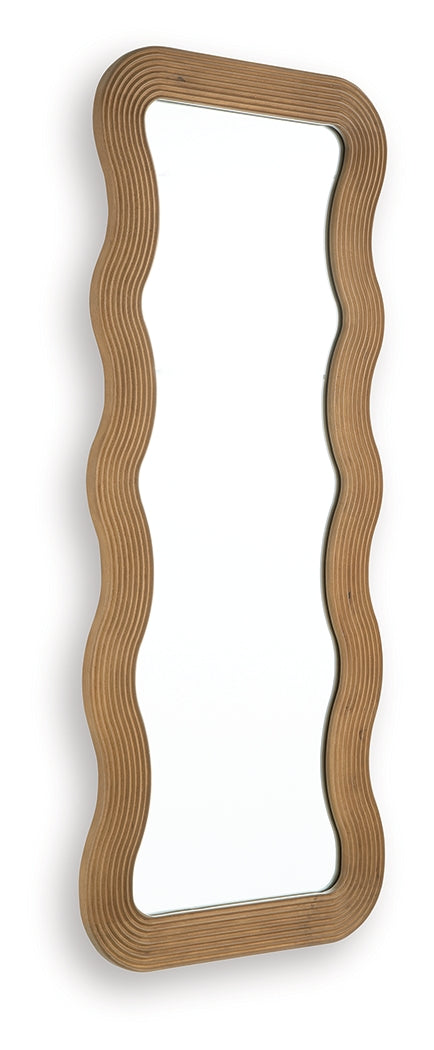Ellisonville Brown Floor Mirror by Ashley at Eve Furniture