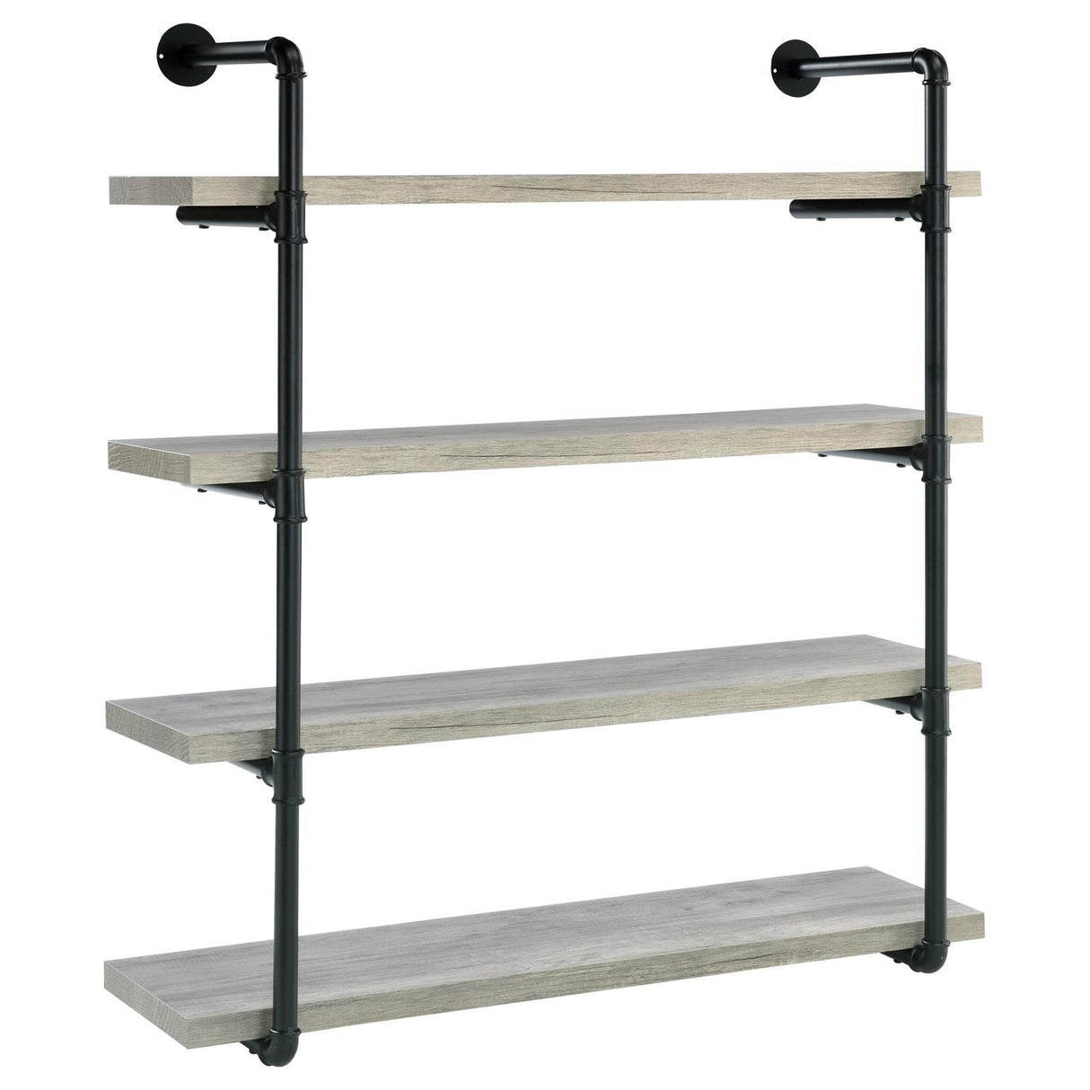 Elmcrest 40-inch Wall Shelf Black/Gray Driftwood by Coaster at Eve Furniture
