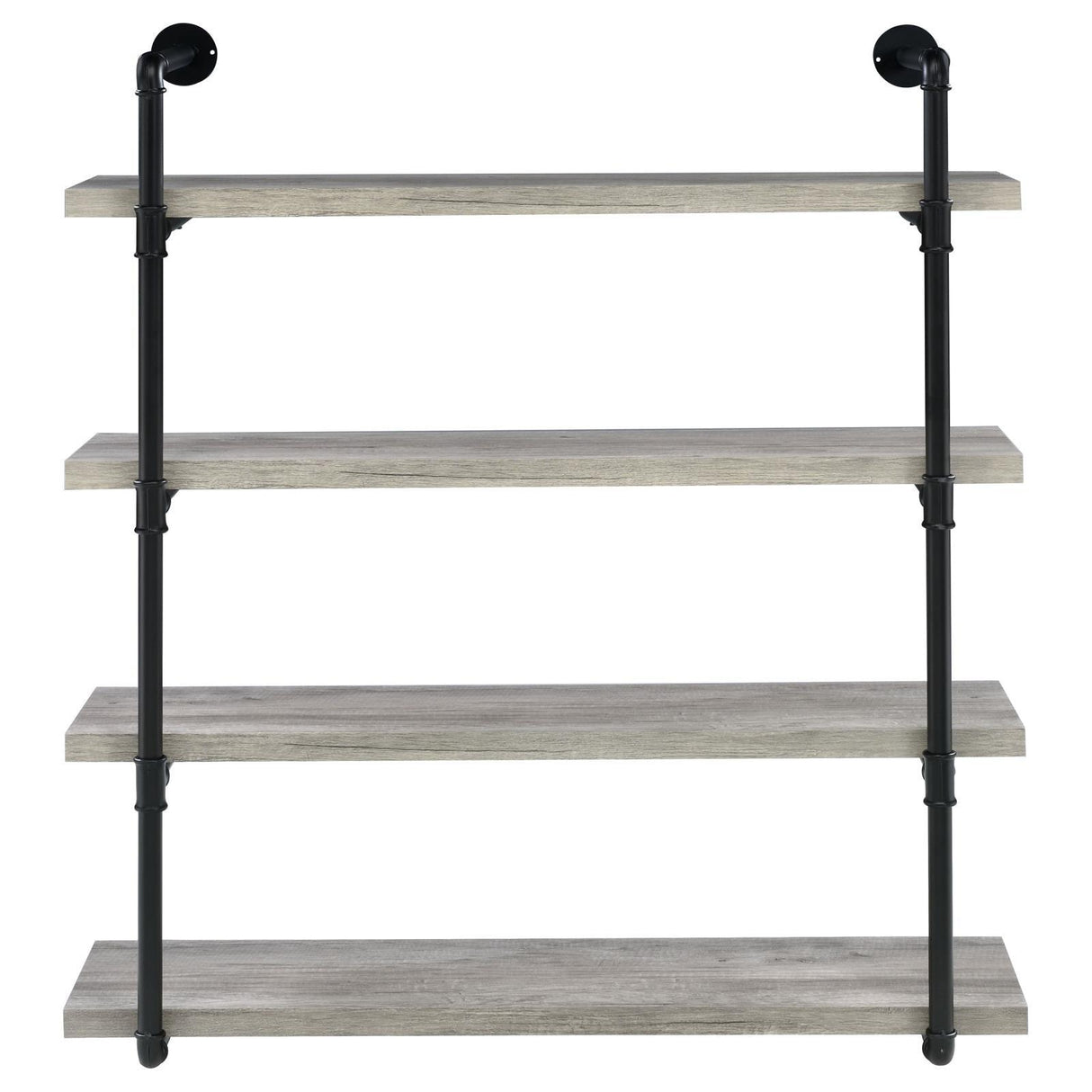 Elmcrest 40-inch Wall Shelf Black/Gray Driftwood by Coaster at Eve Furniture
