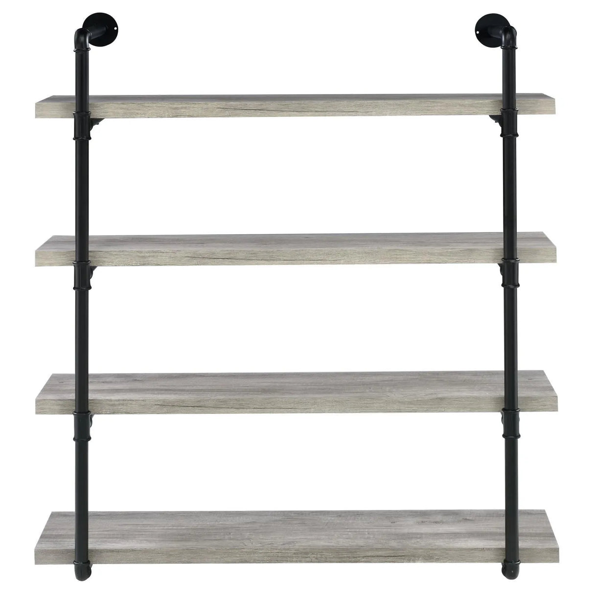 Elmcrest 40-inch Wall Shelf Black/Gray Driftwood by Coaster at Eve Furniture