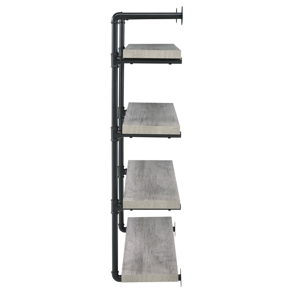 Elmcrest 40-inch Wall Shelf Black/Gray Driftwood by Coaster at Eve Furniture
