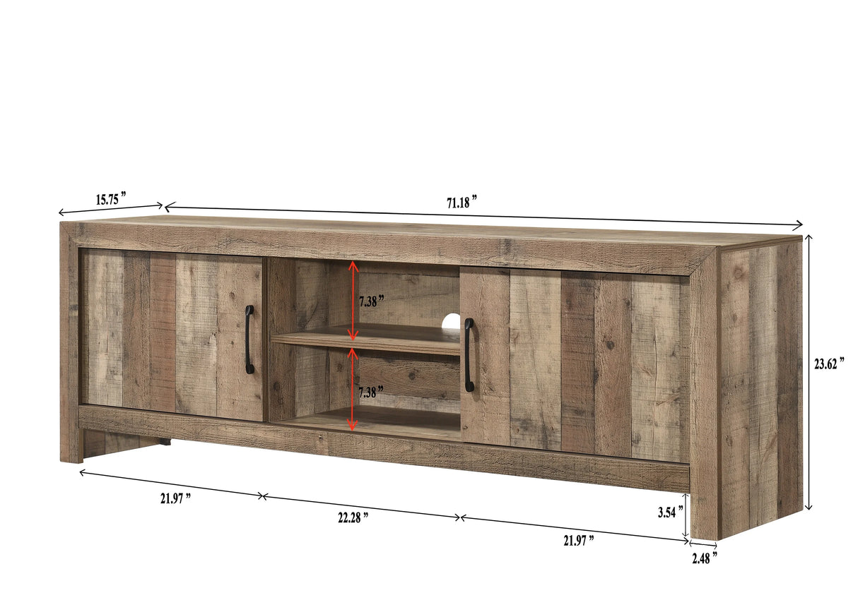 Elmer Natural TV Stand by Crown Mark at Eve Furniture