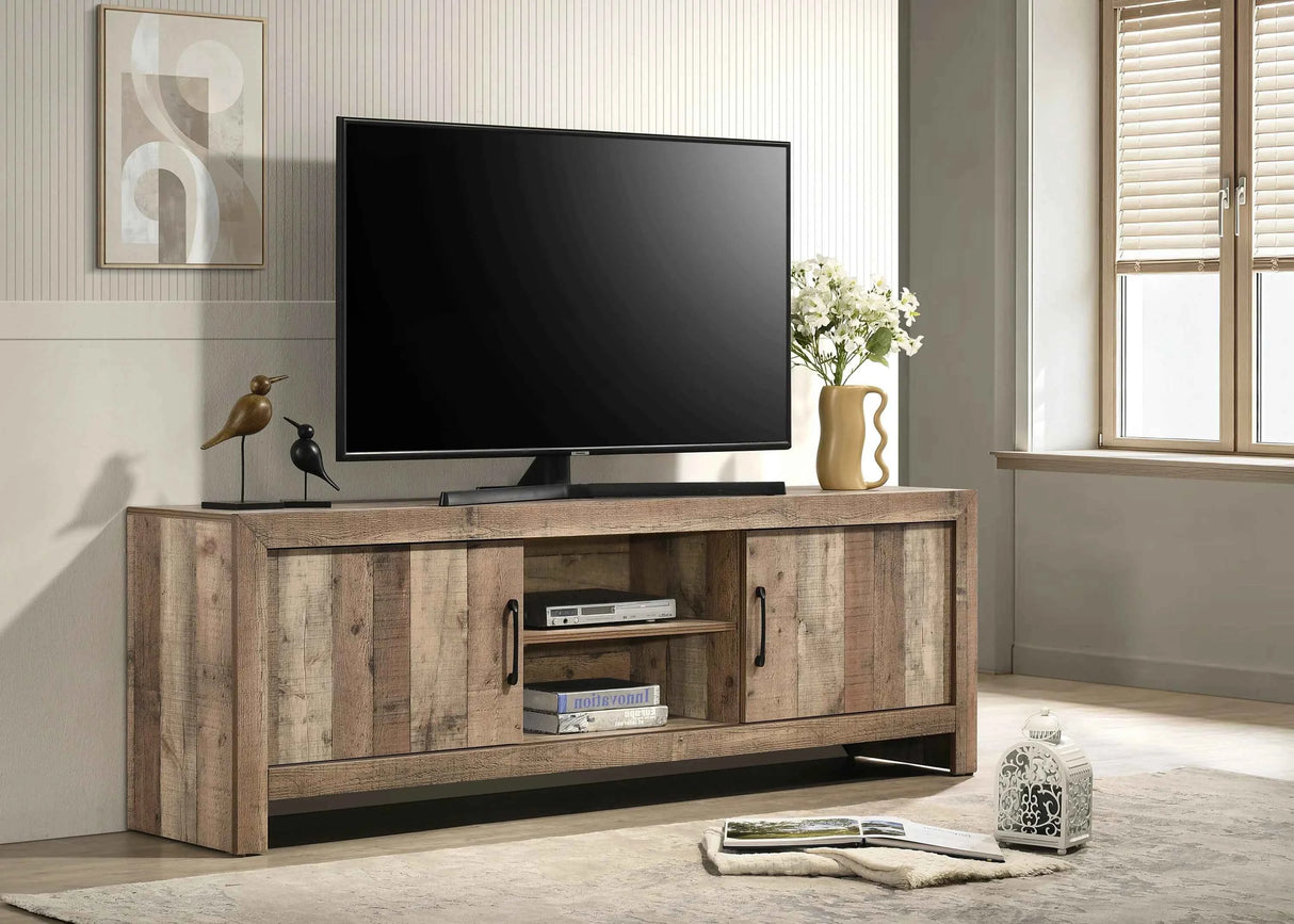 Elmer Natural TV Stand by Crown Mark at Eve Furniture