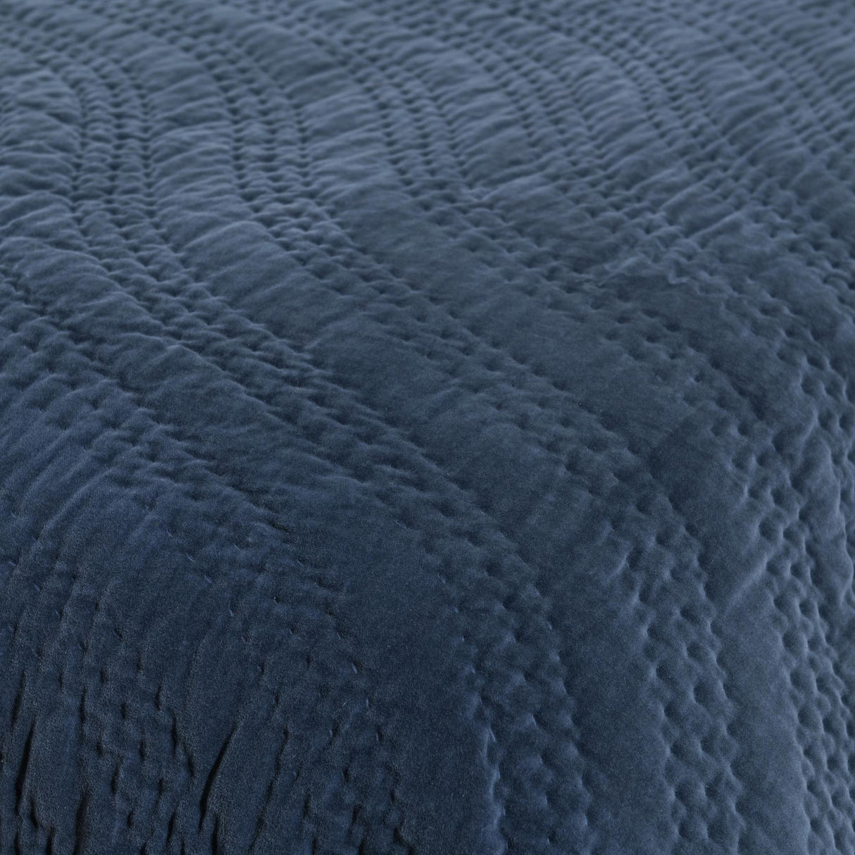 Elms Crisp Blue Velvet Quilt Collection by Classic Home at Eve Furniture