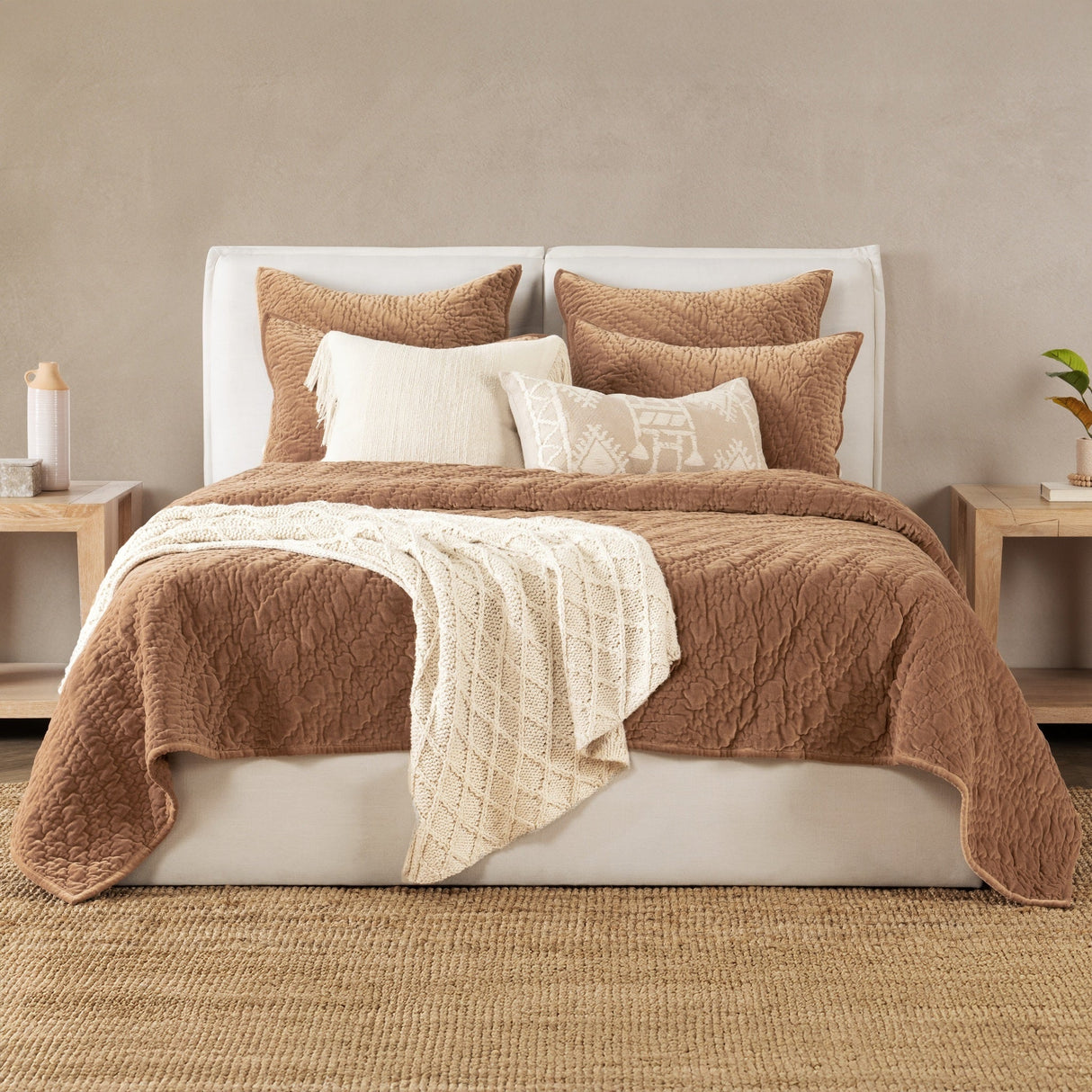 Elms Hazel Velvet Quilt Collection by Classic Home at Eve Furniture