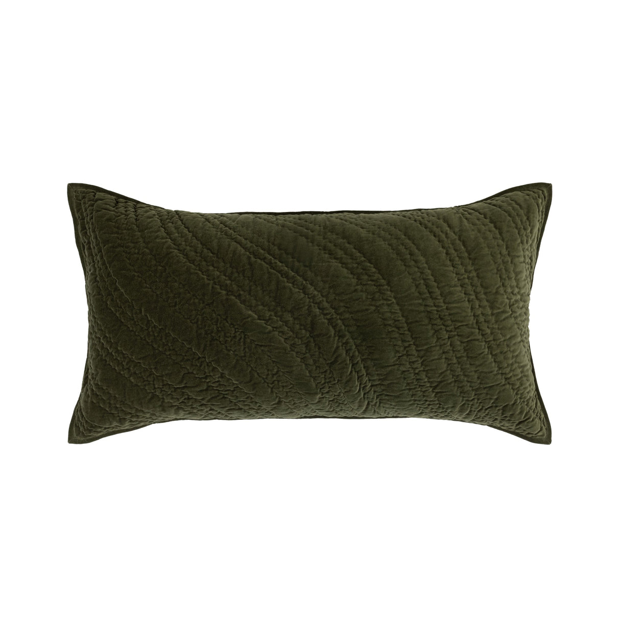 Elms Loden Green Velvet Quilt Collection by Classic Home at Eve Furniture