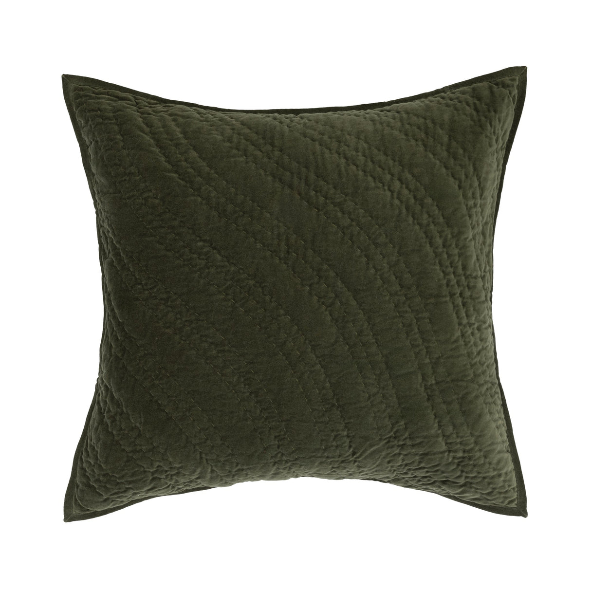 Elms Loden Green Velvet Quilt Collection by Classic Home at Eve Furniture
