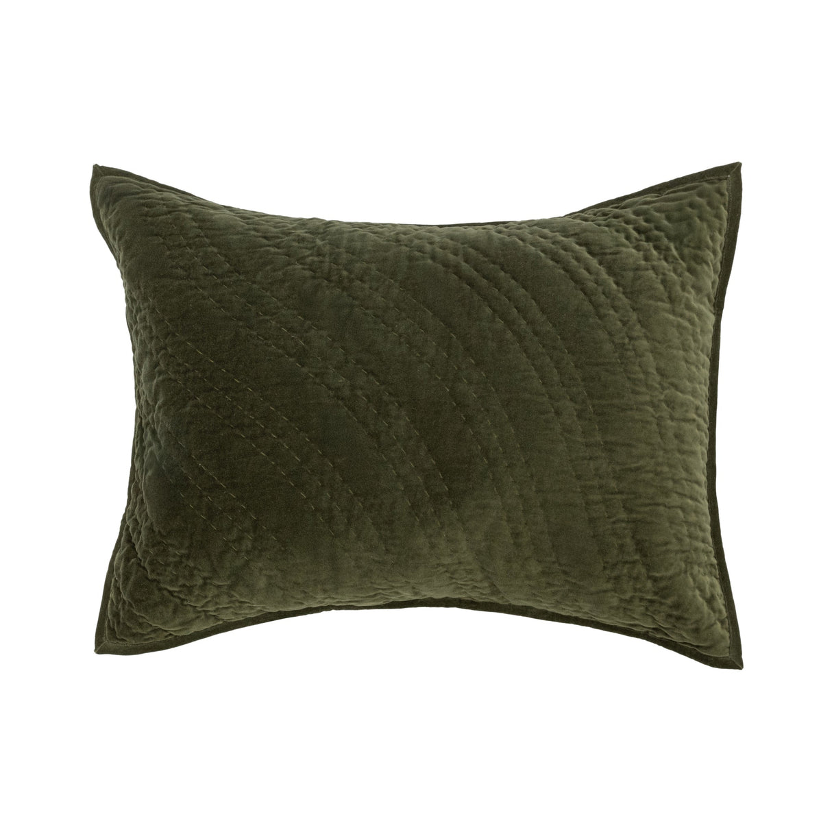 Elms Loden Green Velvet Quilt Collection by Classic Home at Eve Furniture