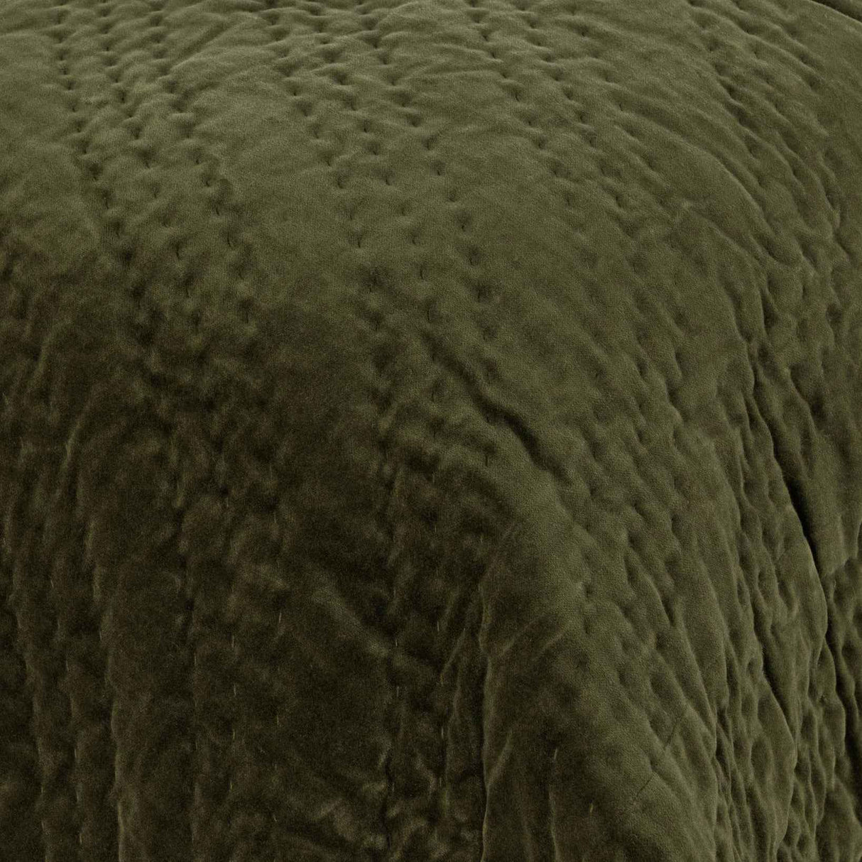 Elms Loden Green Velvet Quilt Collection by Classic Home at Eve Furniture