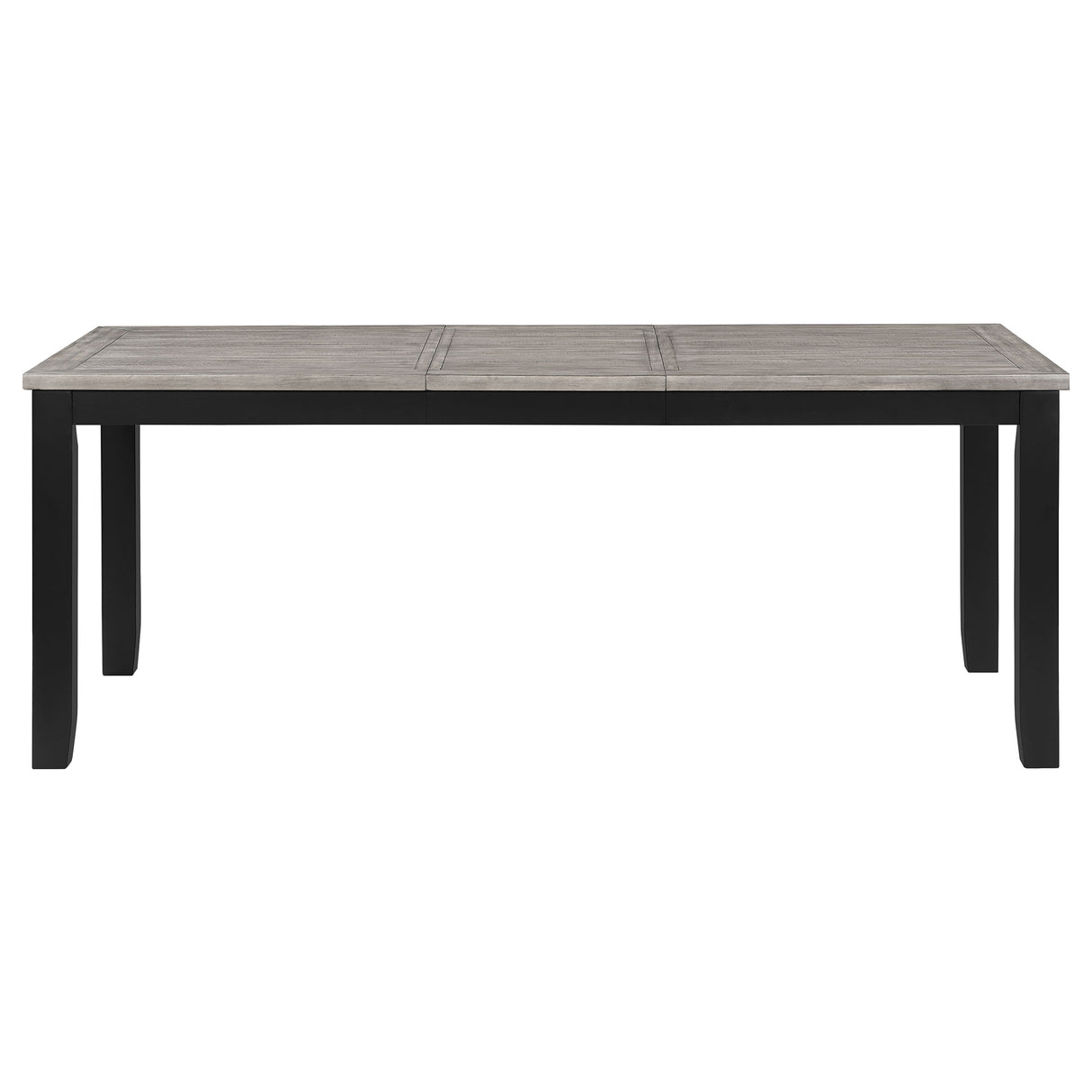 Elodie Black Rectangular 78-inch Extension Leaf Dining Table