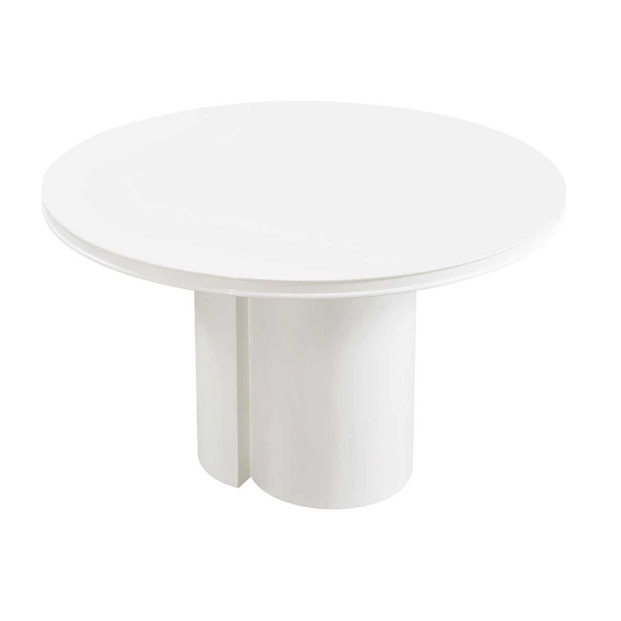 Elora Lacquer 47" Round Dining Table by TOV Furniture at Eve Furniture