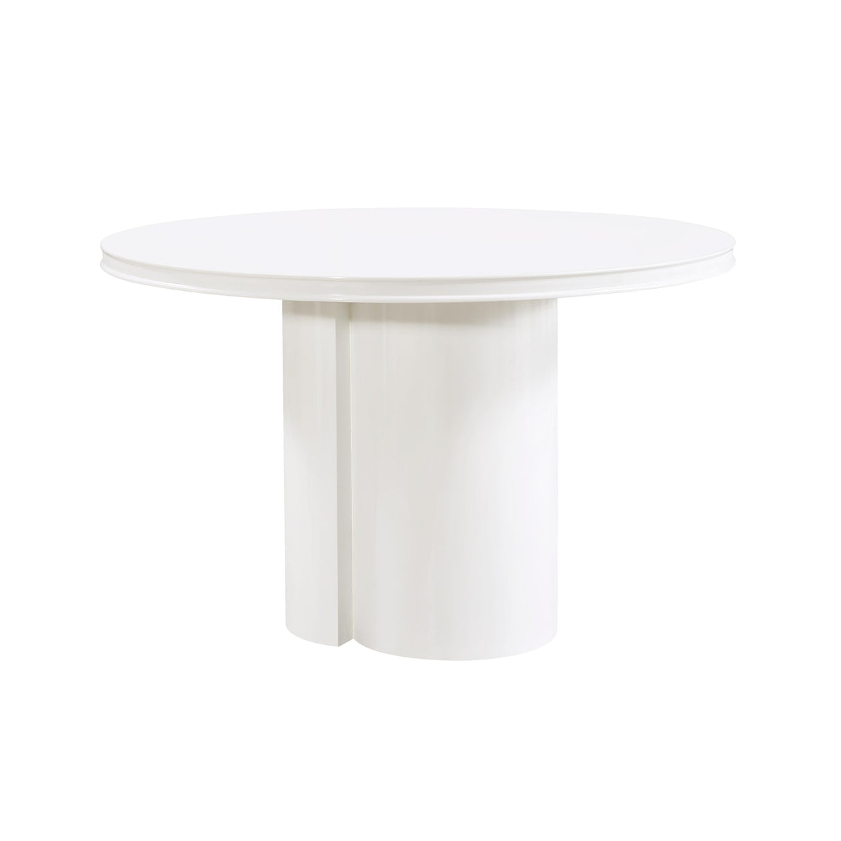 Elora Lacquer 47" Round Dining Table by TOV Furniture at Eve Furniture