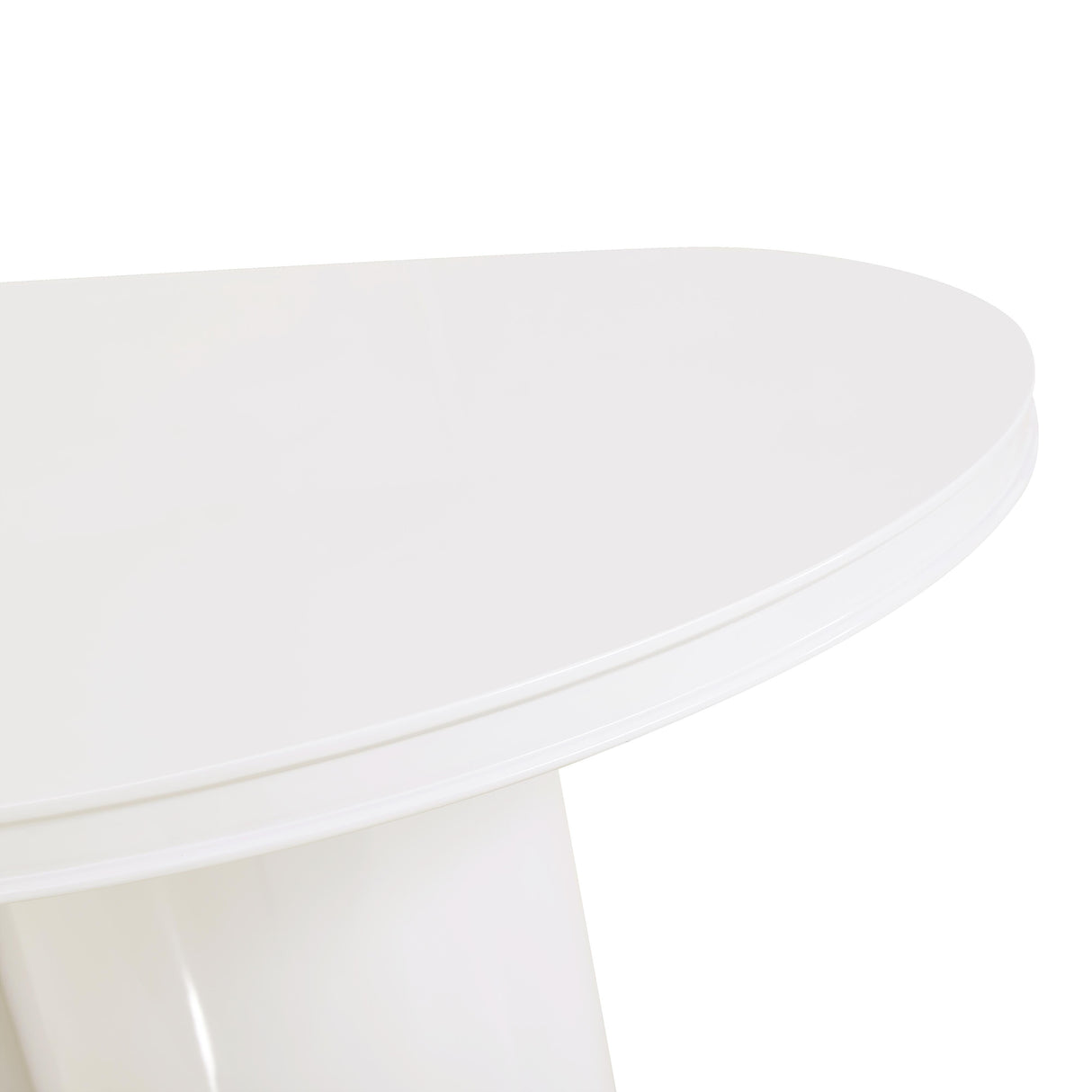 Elora Lacquer 79" Oval Dining Table by TOV Furniture at Eve Furniture