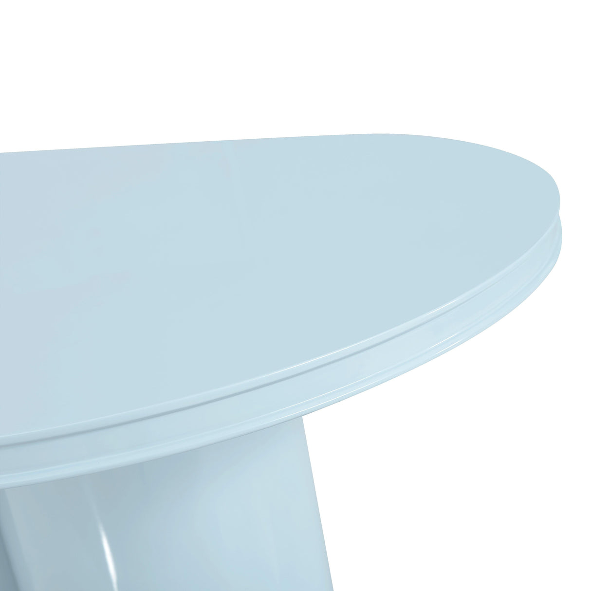 Elora Lacquer 79" Oval Dining Table by TOV Furniture at Eve Furniture