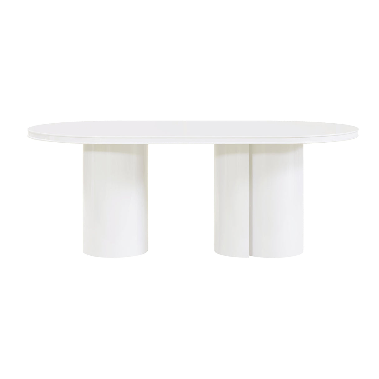 Elora Lacquer 79" Oval Dining Table by TOV Furniture at Eve Furniture