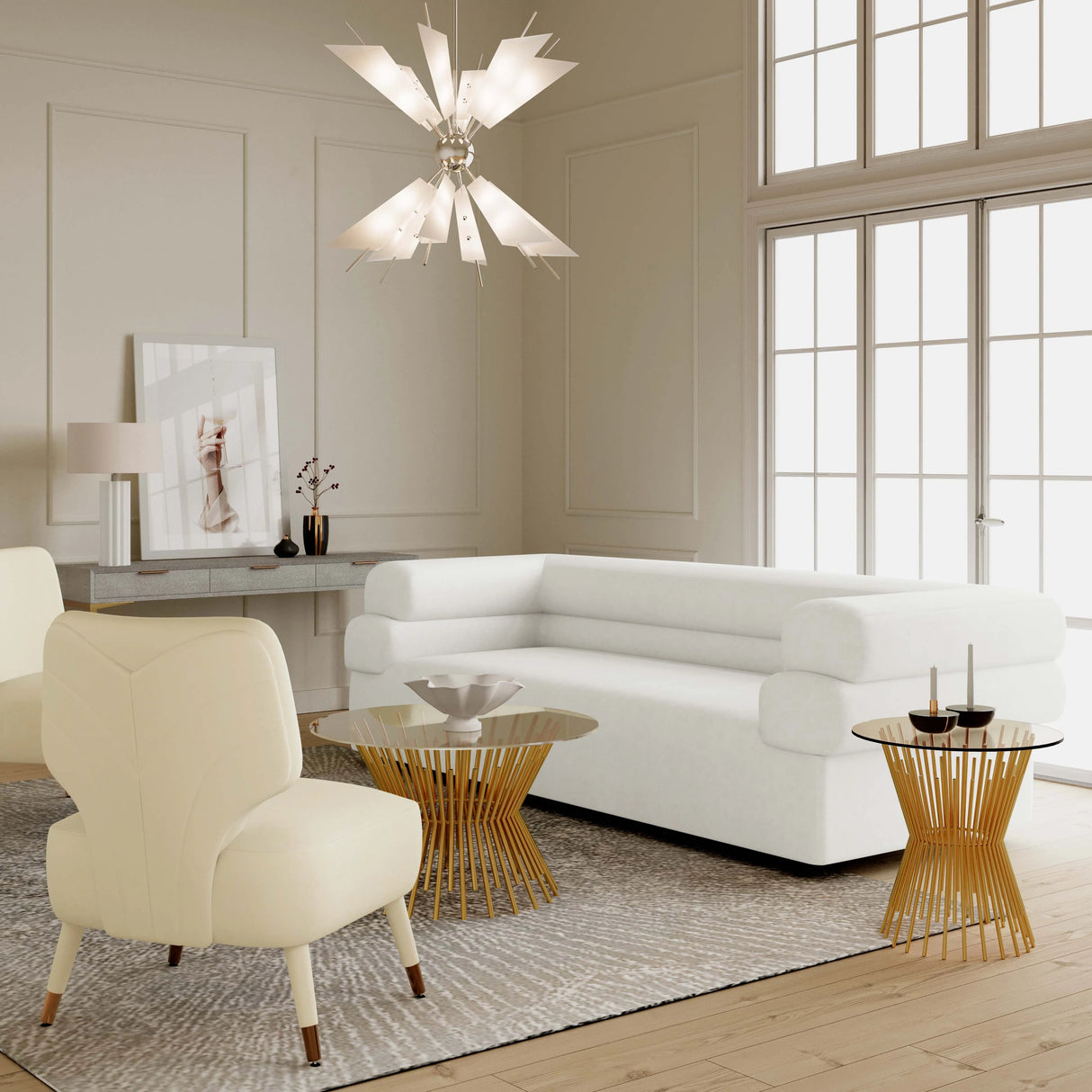 Elsa Upholstered Sofa by TOV Furniture at Eve Furniture