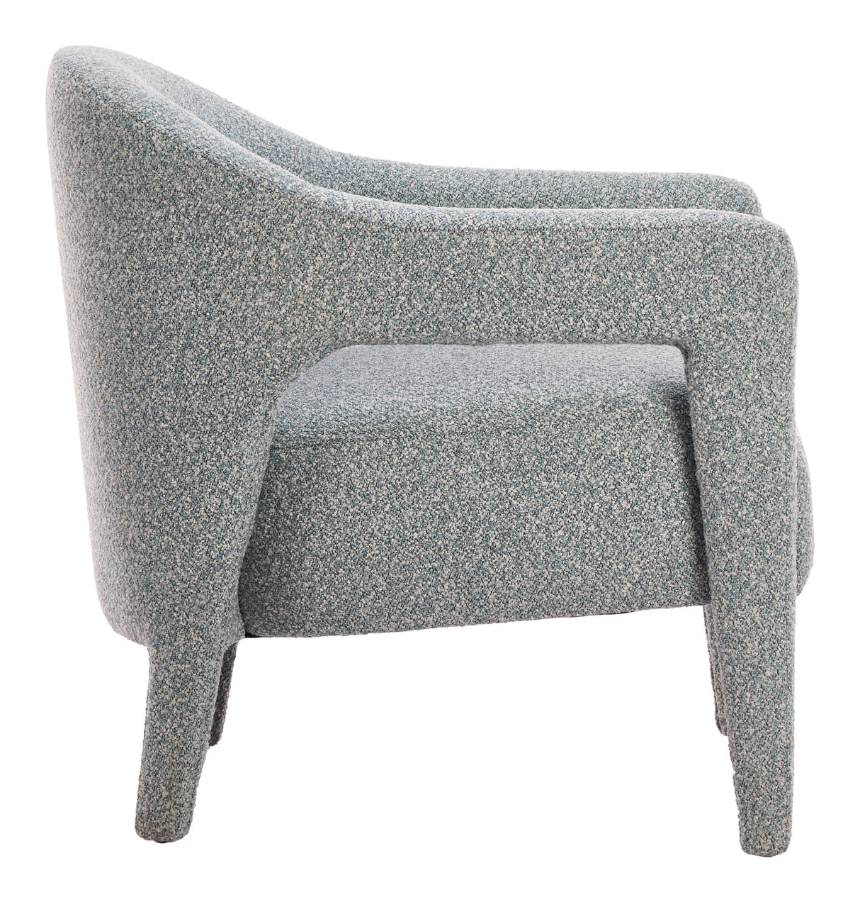 Eluma Dusty Teal Accent Chair by Zuomod at Eve Furniture