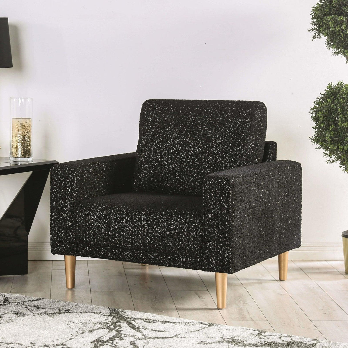 Elverum Black Chair by Furniture of America at Eve Furniture