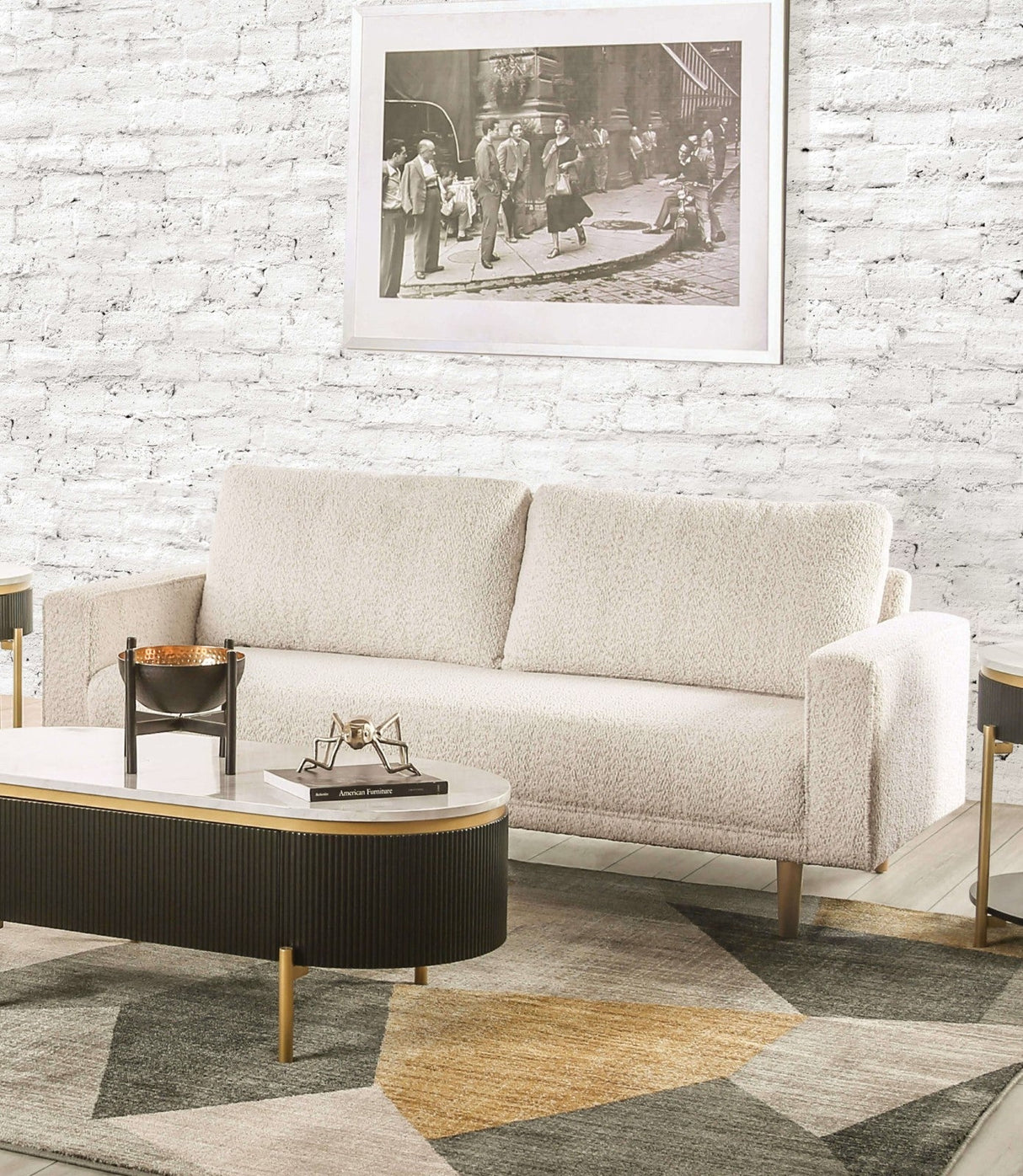 Elverum Off-White Sofa & Loveseat by Furniture of America at Eve Furniture