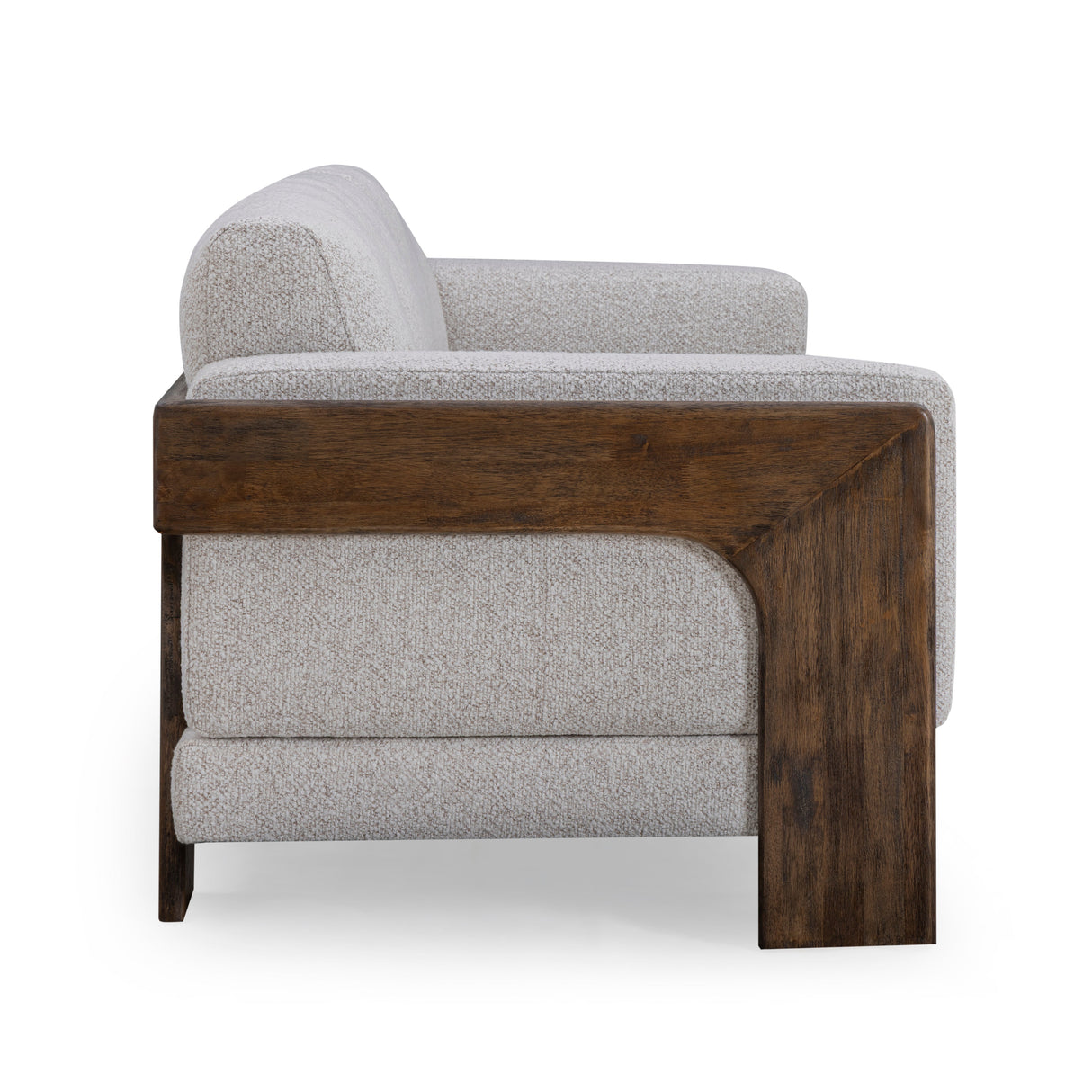 Elyn 91" Cream Contract-Grade Boucle Sofa by TOV Furniture at Eve Furniture
