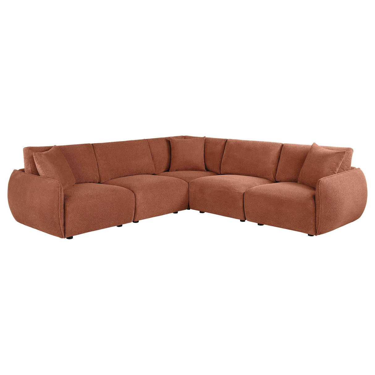 Elysia Coral 5-piece Chenille Upholstered Modular Sectional Sofa by Coaster at Eve Furniture