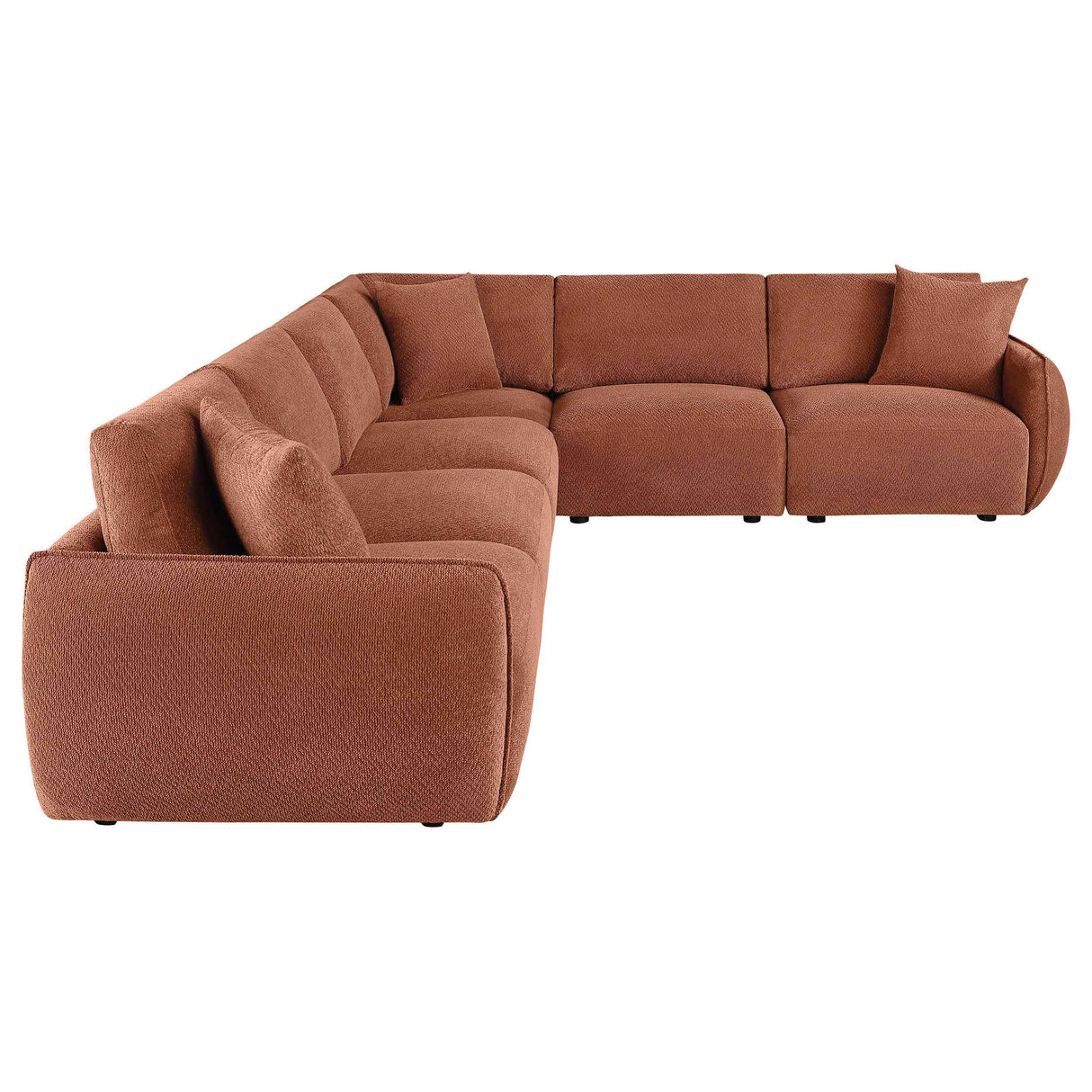 Elysia Coral 6-piece Chenille Upholstered Modular Sectional Sofa by Coaster at Eve Furniture