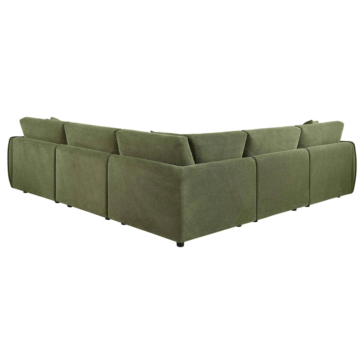 Elysia Green 5-piece Chenille Upholstered Modular Sectional Sofa by Coaster at Eve Furniture
