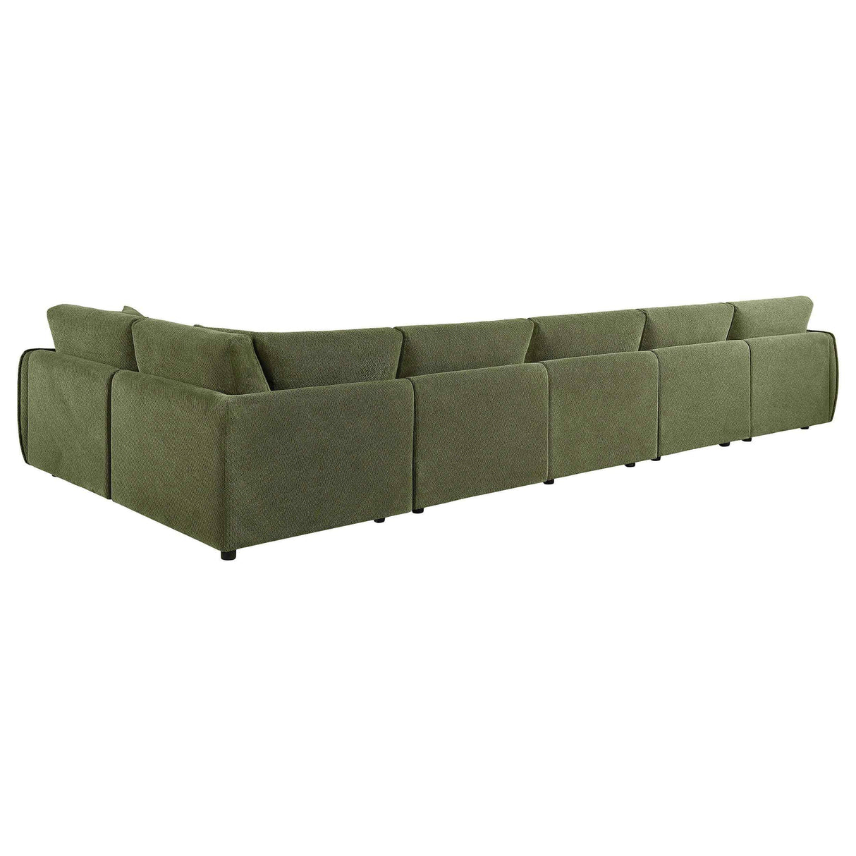 Elysia Green 6-piece Chenille Upholstered Modular Sectional Sofa by Coaster at Eve Furniture