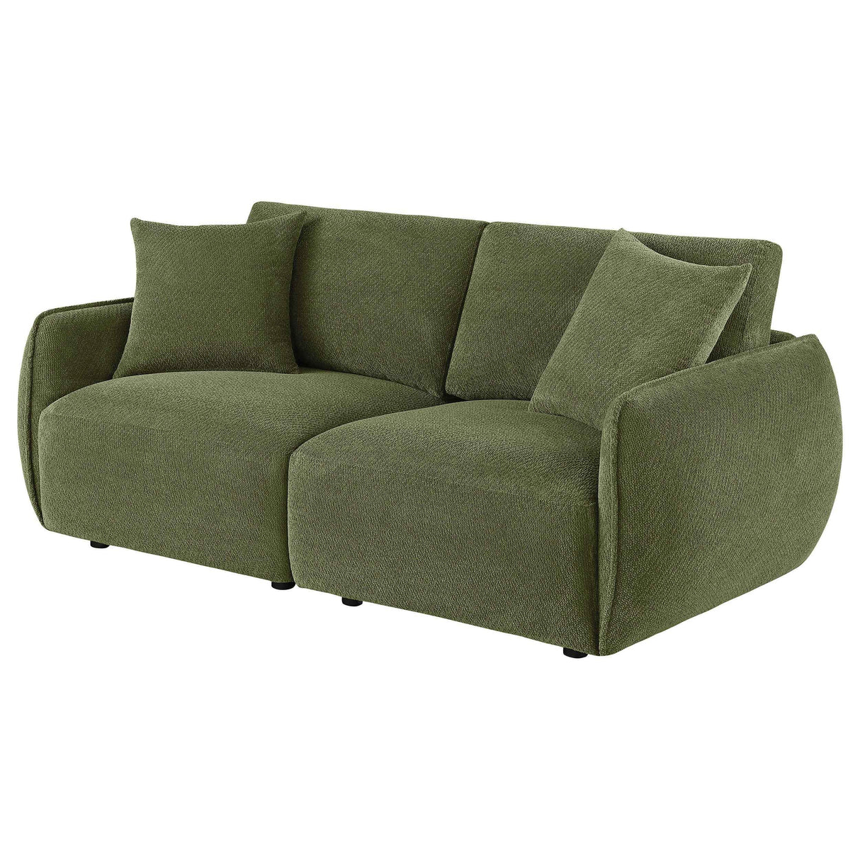 Elysia Green Chenille Upholstered Modular Lounge Loveseat by Coaster at Eve Furniture