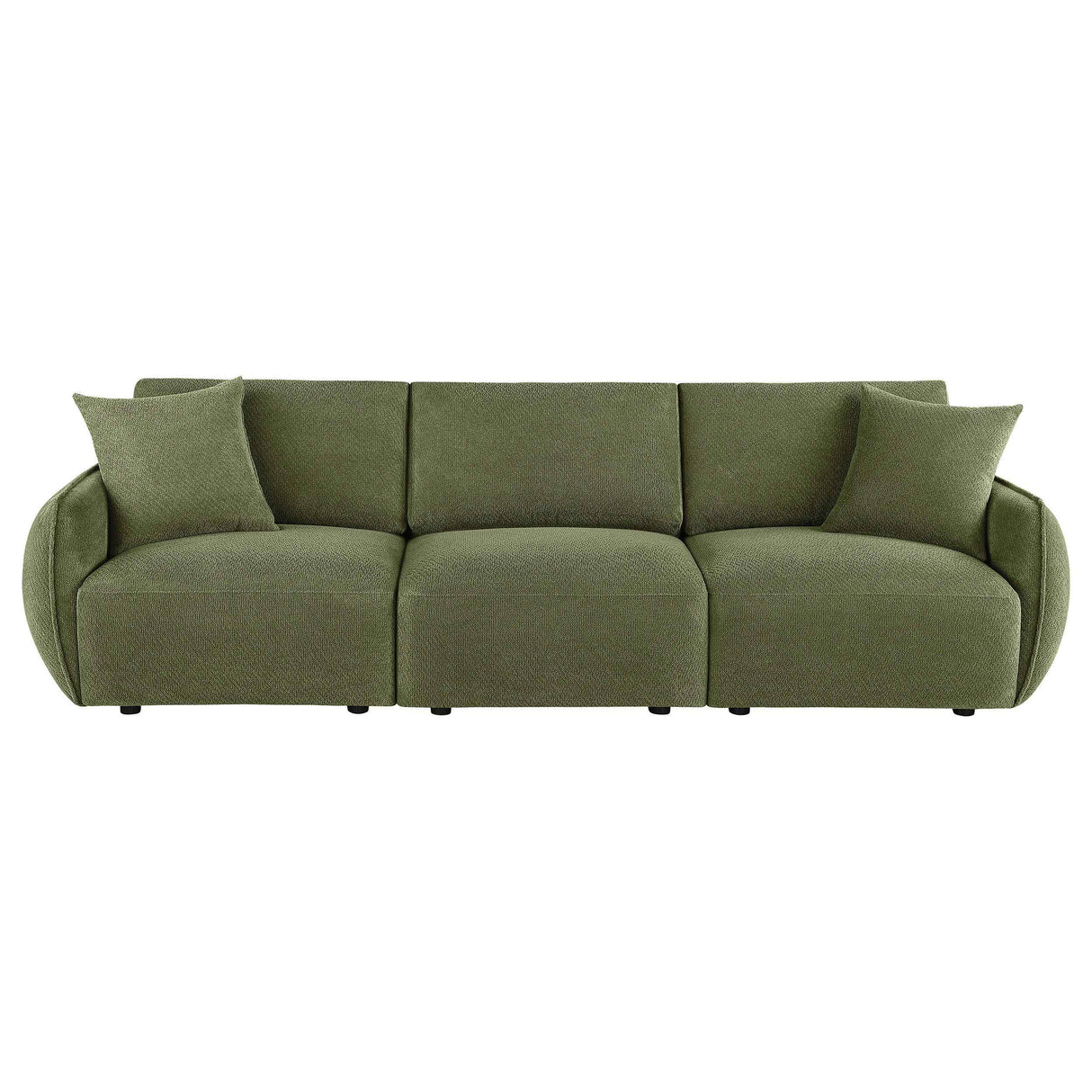Elysia Green Chenille Upholstered Modular Lounge Sofa by Coaster at Eve Furniture
