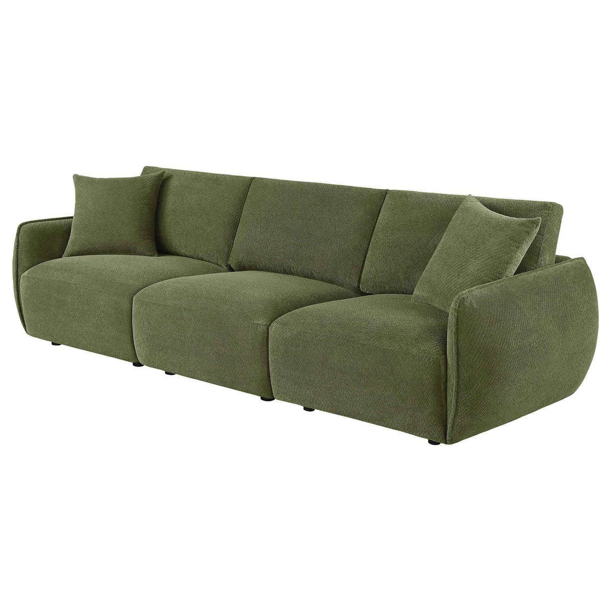 Elysia Green Chenille Upholstered Modular Lounge Sofa by Coaster at Eve Furniture