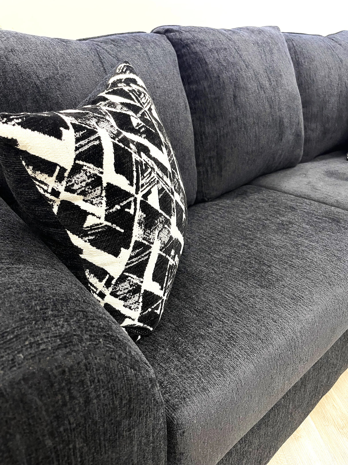 Elysian Black Sofa & Loveseat by Happy Homes at Eve Furniture