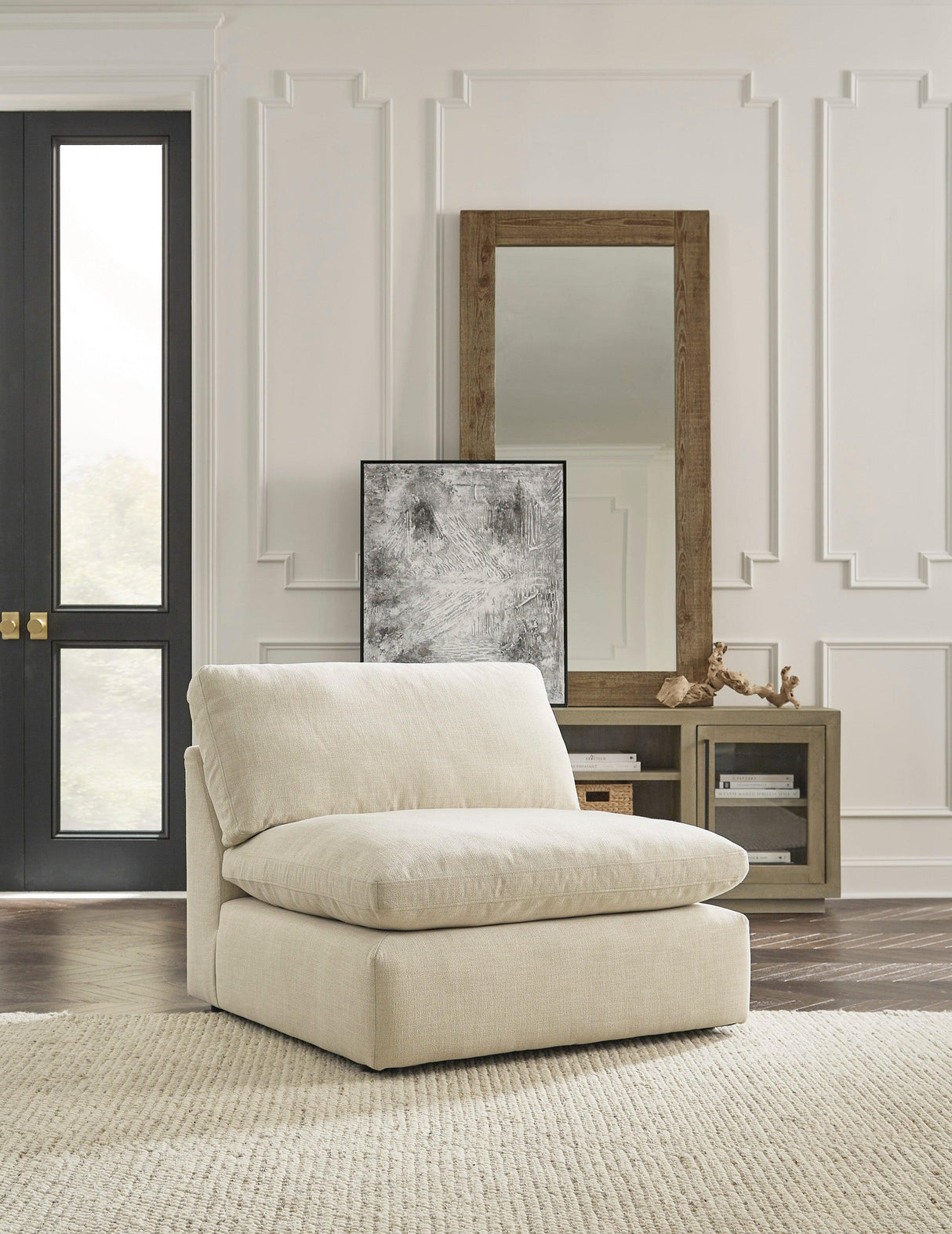 Elyza Linen 10-Piece Left Arm Facing LAF Chaise Sectional by Ashley at Eve Furniture