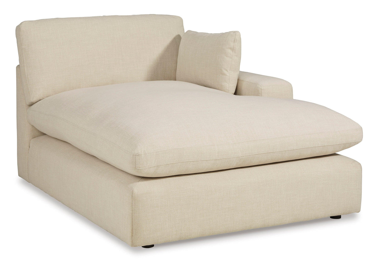Elyza Linen 2-Piece Right Arm Facing Chaise Sectional by Ashley at Eve Furniture