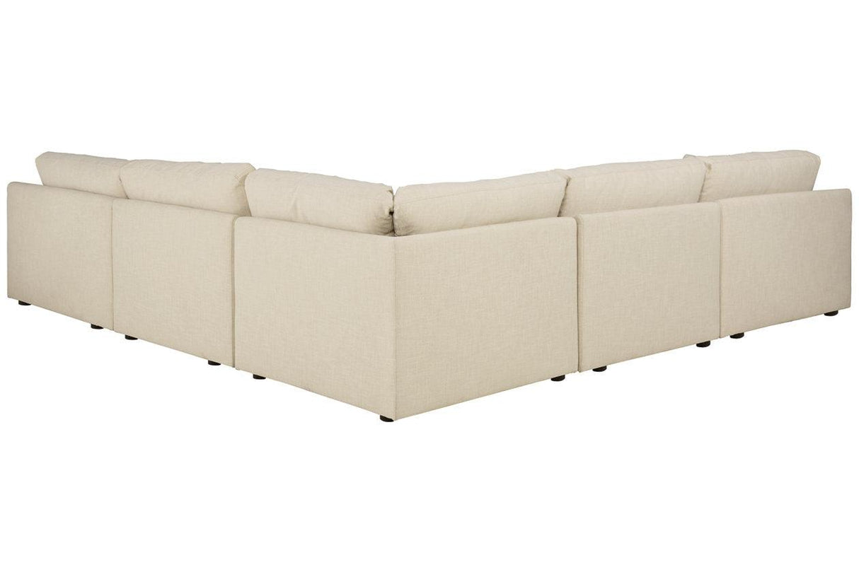 Elyza Linen 5-Piece Sectional by Ashley at Eve Furniture