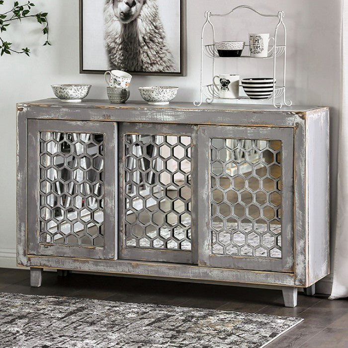 Brianna Weathered Gray Cabinet