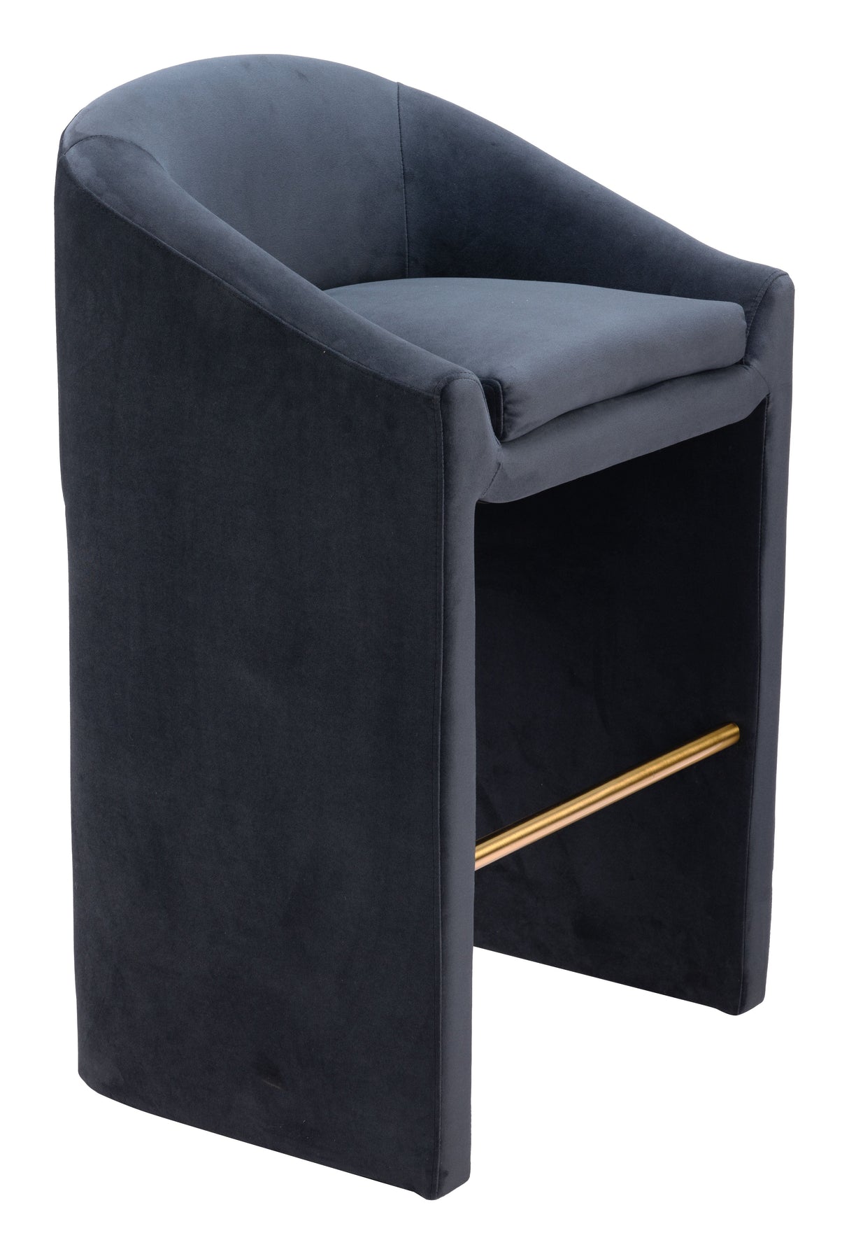 Emas Midnight Gray Barstool by Zuomod at Eve Furniture