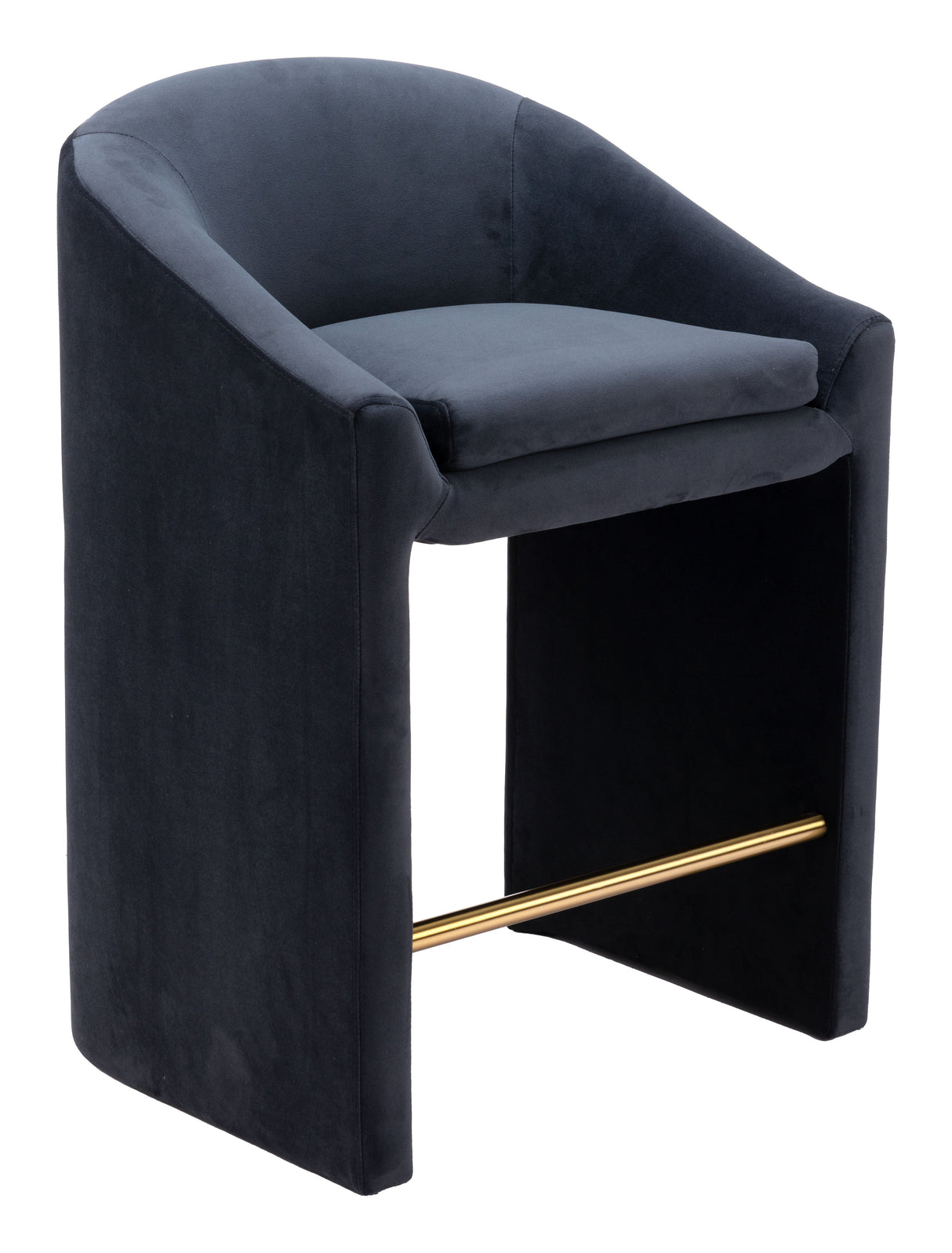 Emas Midnight Gray Counter Stool by Zuomod at Eve Furniture