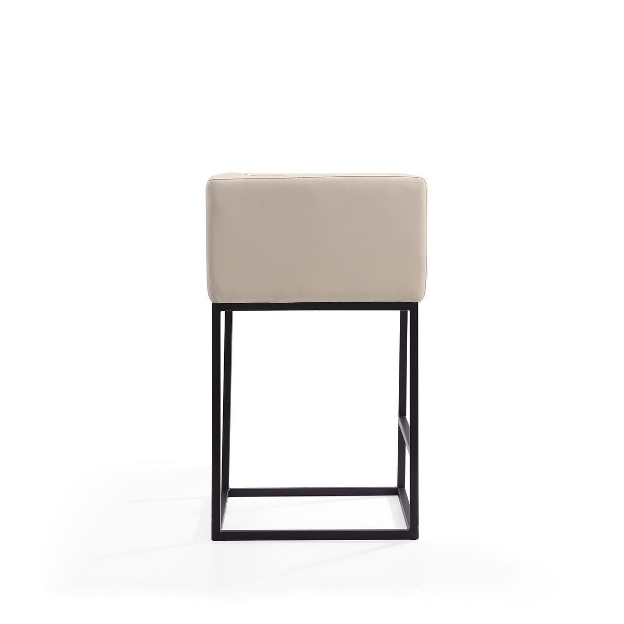 Embassy Counter Stool in Cream and Black (set of 2) by Manhattan Comfort at Eve Furniture