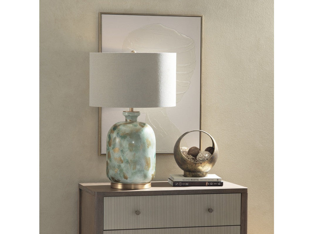 Ember Green Table Lamp by Crestview at Eve Furniture